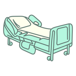 ícone de cama de hospital de medicina Transparent PNG