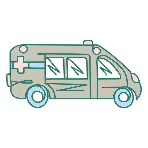 Icono de ambulancia de medicina Diseño PNG