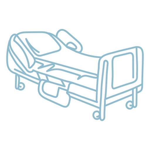 Medicine hospital bed simple icon PNG Design