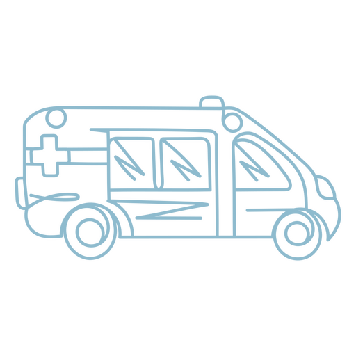 Einfaches Symbol f?r Medizin-Krankenwagen PNG-Design