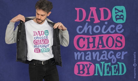 Design de camiseta com citação de pai engraçado