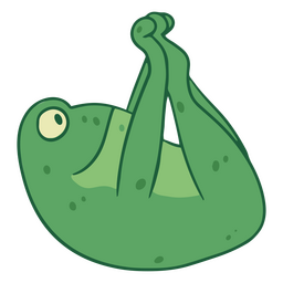 Yoga cartoon frog position Transparent PNG