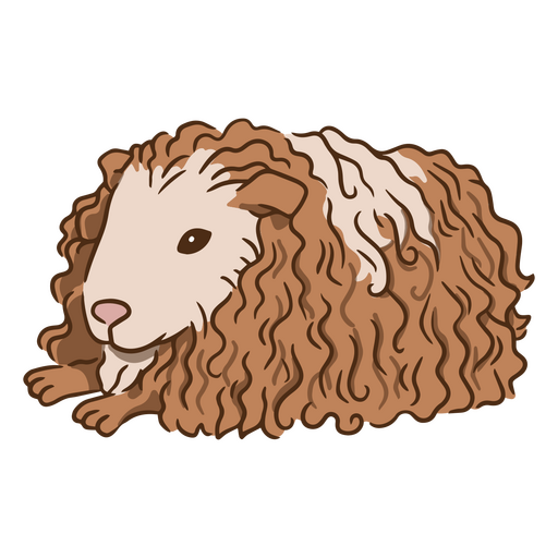 Guinea pig color stroke texel PNG Design