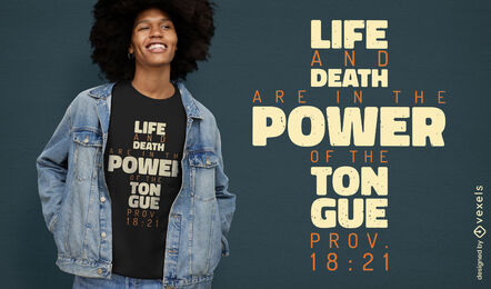 Life and death religion quote t-shirt design