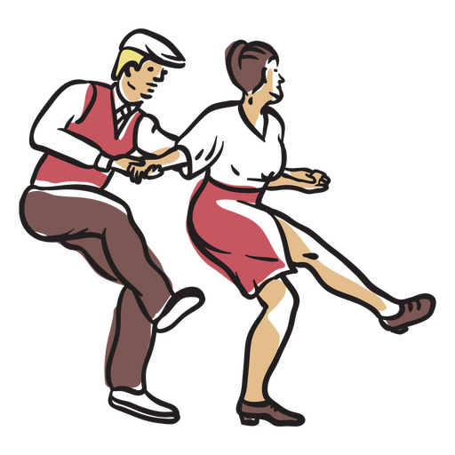 Gente de pareja de baile de salón Diseño PNG