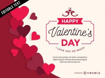 Valentine's Day heart-shaped vector