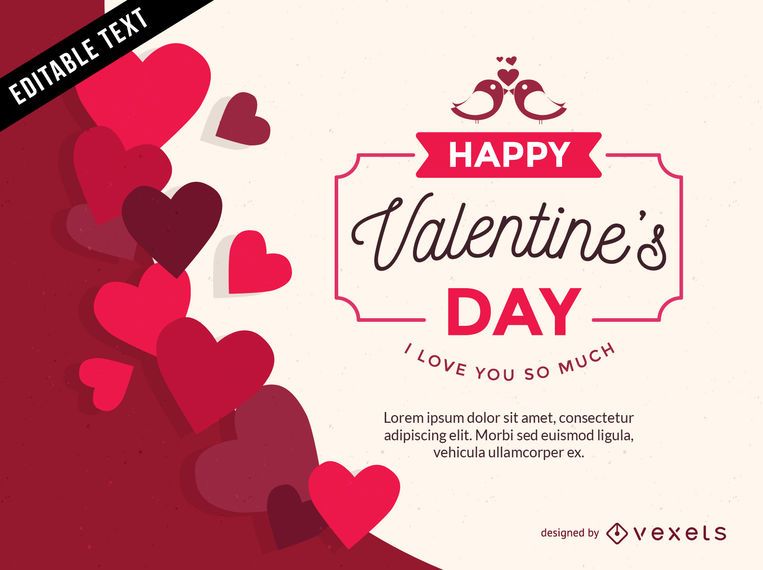 Valentine's Day heart-shaped vector Valentine's Day heart-shaped vector