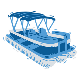Launch boat flat water transport PNG Design