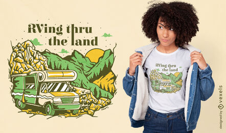 Wohnmobil-Camping-T-Shirt-Design