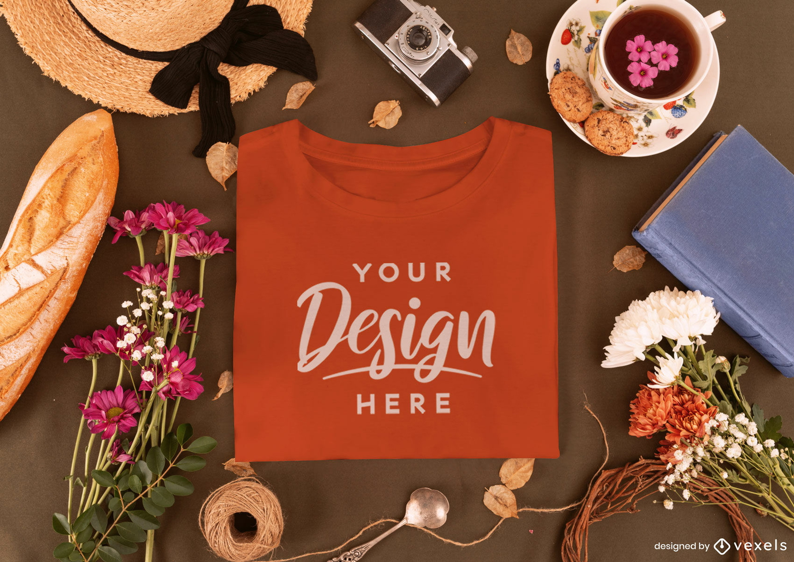 Vintage t-shirt mockup design