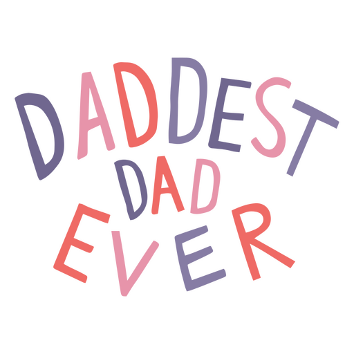 Letras de cita de papá del día del padre Diseño PNG