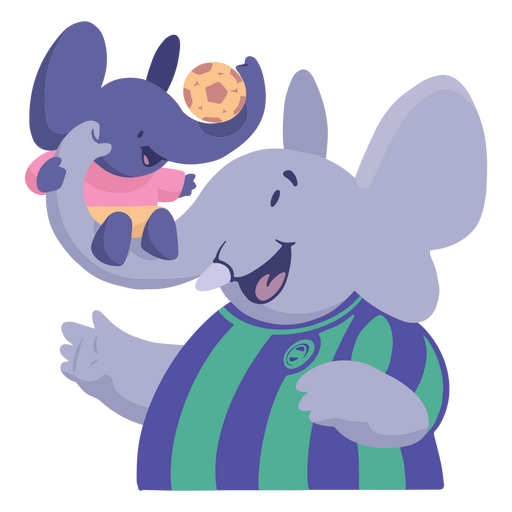 Father's day elephants characters