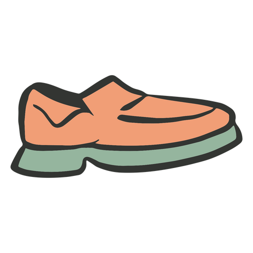 Zapato de dibujos animados mocasín rojo Diseño PNG