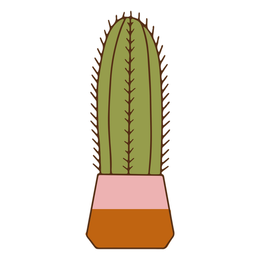 Planta de traçado de cor de natureza cacto Desenho PNG