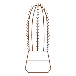 Curso de planta em casa de cacto Desenho PNG