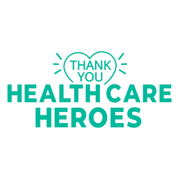 Citação de heróis de cuidados de saúde Desenho PNG
