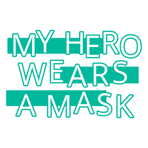 Citação de máscara de herói de cuidados de saúde
