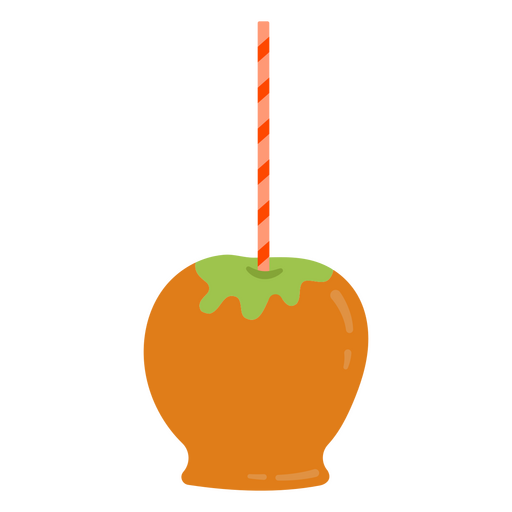 Toffee apple flat circus icons PNG Design