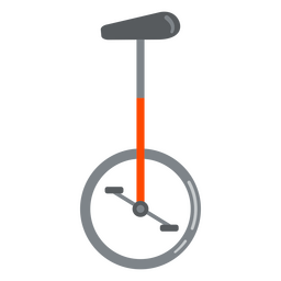 Iconos de circo plano monociclo Diseño PNG