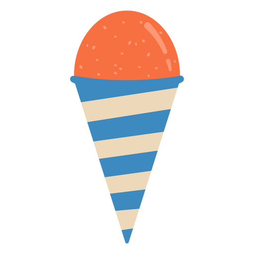 Snow cone flat circus icons PNG Design
