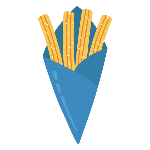 Ícones de circo plano de churros Desenho PNG