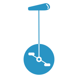 Monociclo recorta iconos de circo azul Diseño PNG