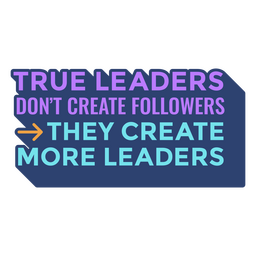 Leader motivational work quote PNG Design