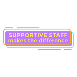 Citação motivacional de trabalho de equipe de apoio Desenho PNG