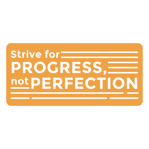 Work progress cut out motivational quote PNG Design