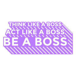 Chefe de trabalho cortou citação motivacional Desenho PNG