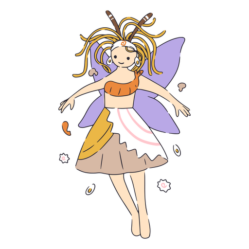 Fairy ramen creature PNG Design