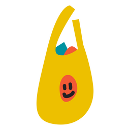 Icono de bolsa de plástico de comestibles del día del padre Diseño PNG