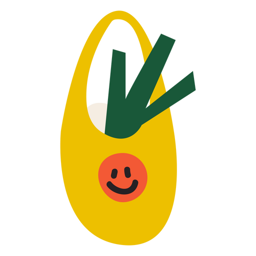 Icono de bolsa de comestibles de verduras del d?a del padre Diseño PNG