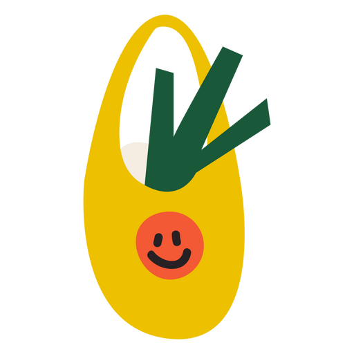 Icono de bolsa de comestibles de verduras del día del padre Diseño PNG