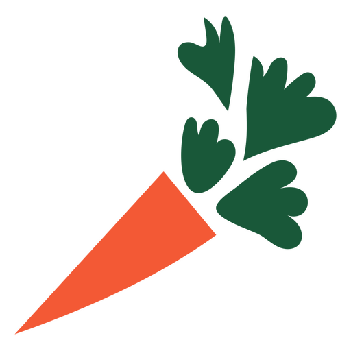 Cute drawing of big carrot PNG Design