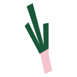 Animated scallion stalk PNG Design