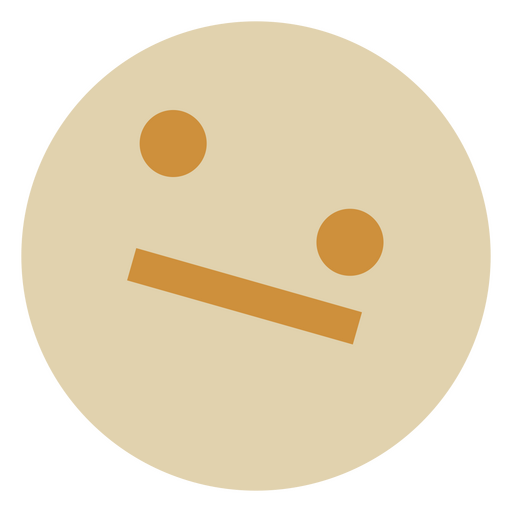 Lustiges Gesichts-Emoticon PNG-Design