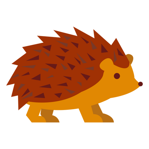 Igel flach süß PNG-Design