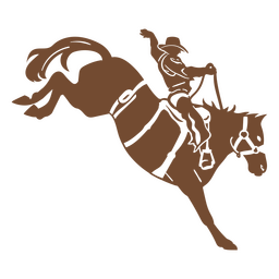 Cowboy horse ride animal cut out PNG Design