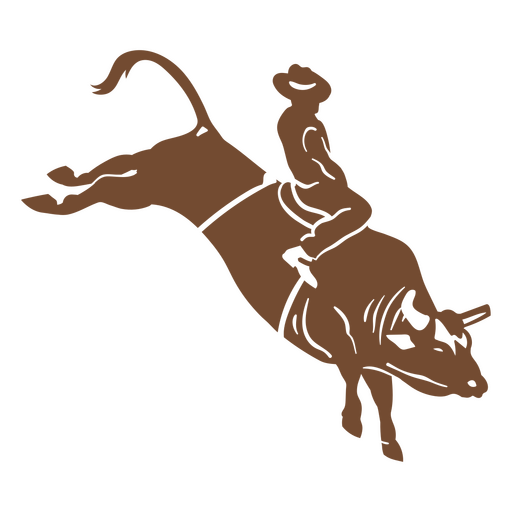 Cowboy-Stier wilder Westen ausgeschnitten PNG-Design