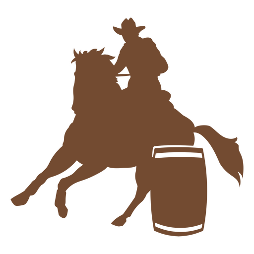 Cowboy Horse Ride Animal Silhouette PNG & SVG Design For T-Shirts