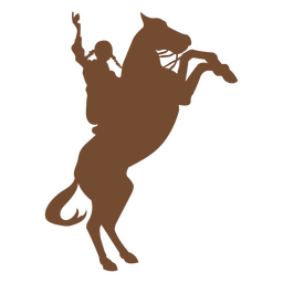 Reiter-Cowboy-Silhouette PNG-Design
