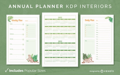 Planejador anual tigre kdp design de interiores