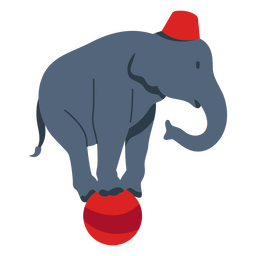 Circus elephant animal PNG Design