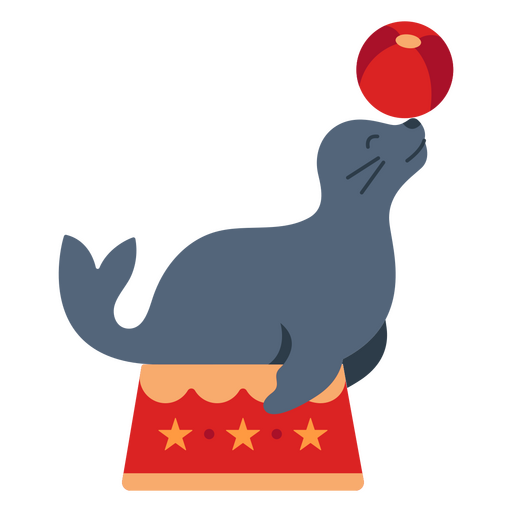 Circus seal animal PNG Design