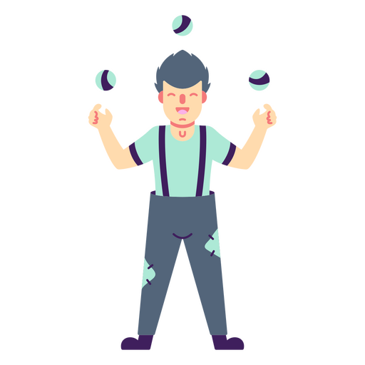 Circus juggler man people PNG Design