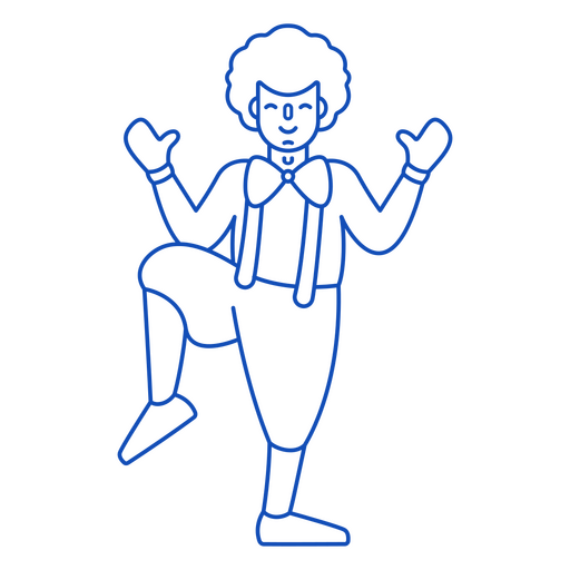 Design PNG E SVG De Personagem De Circo Palhaço Colorido Para