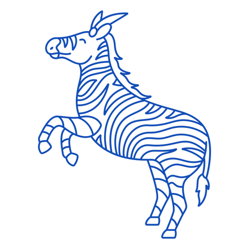 Curso de animal zebra de circo Desenho PNG