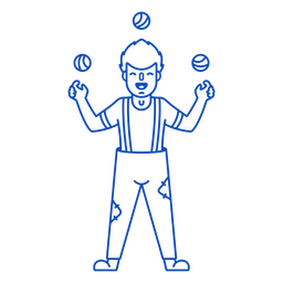 Curso de pessoas homem malabarista de circo Desenho PNG