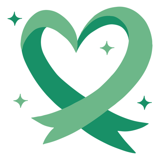 Cinta de corazón brillante Diseño PNG